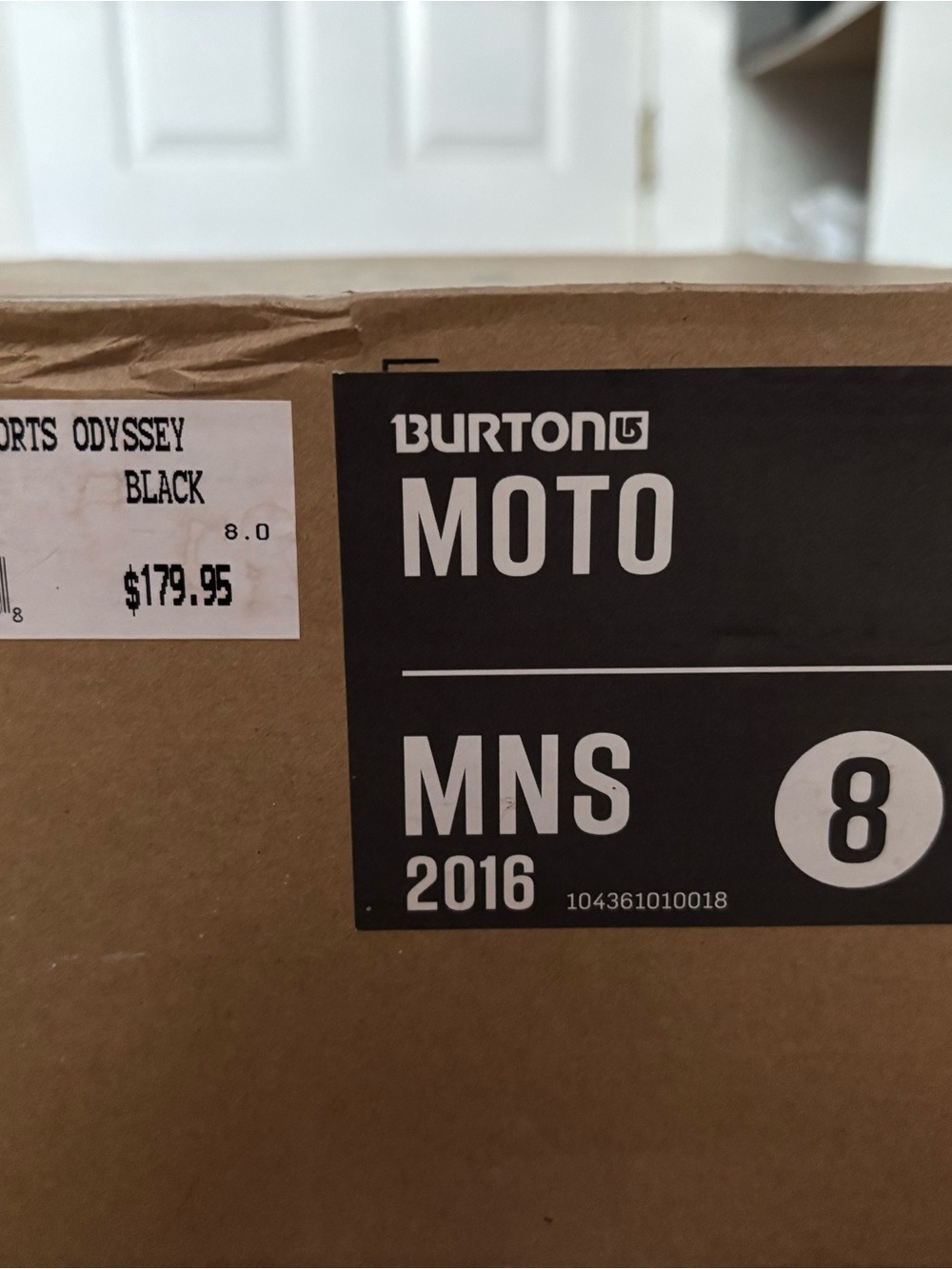 Burton Moto Snowboard Boots Men’s Size 8 Black – 2016 – New in Box